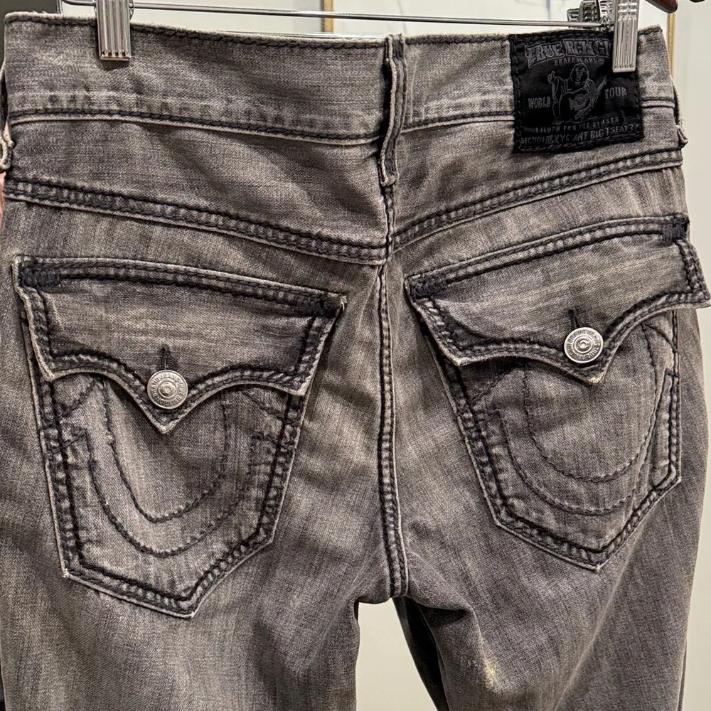 True Religion Charcoal Bootcut Jeans